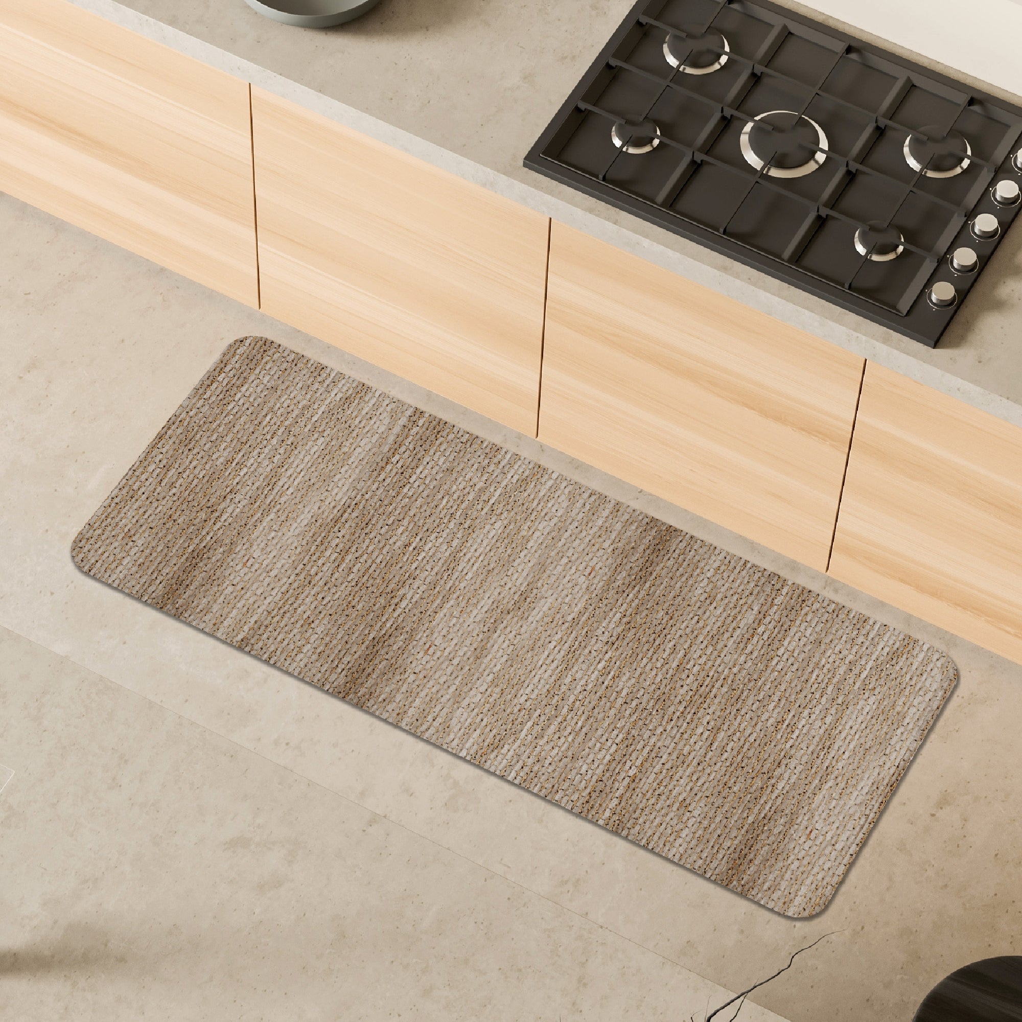 Soave dove-grey rug, 50x120 cm
