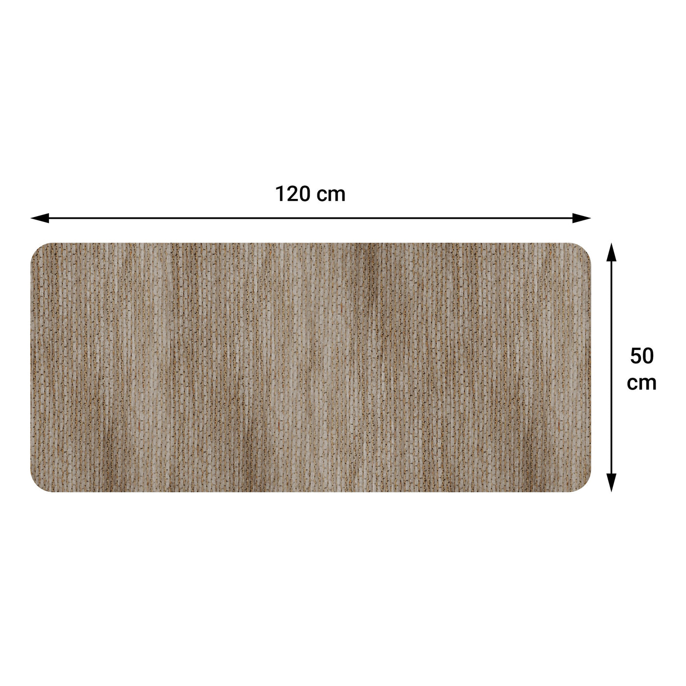 Soave dove-grey rug, 50x120 cm
