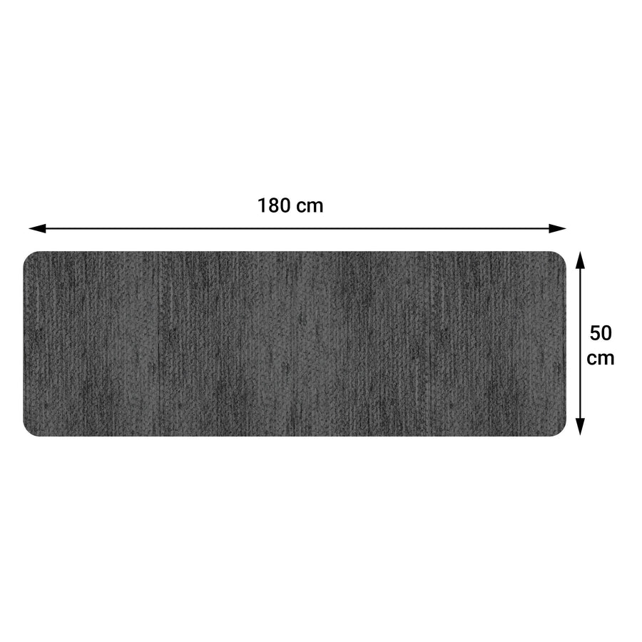 Soft grey rug, 50x180 cm