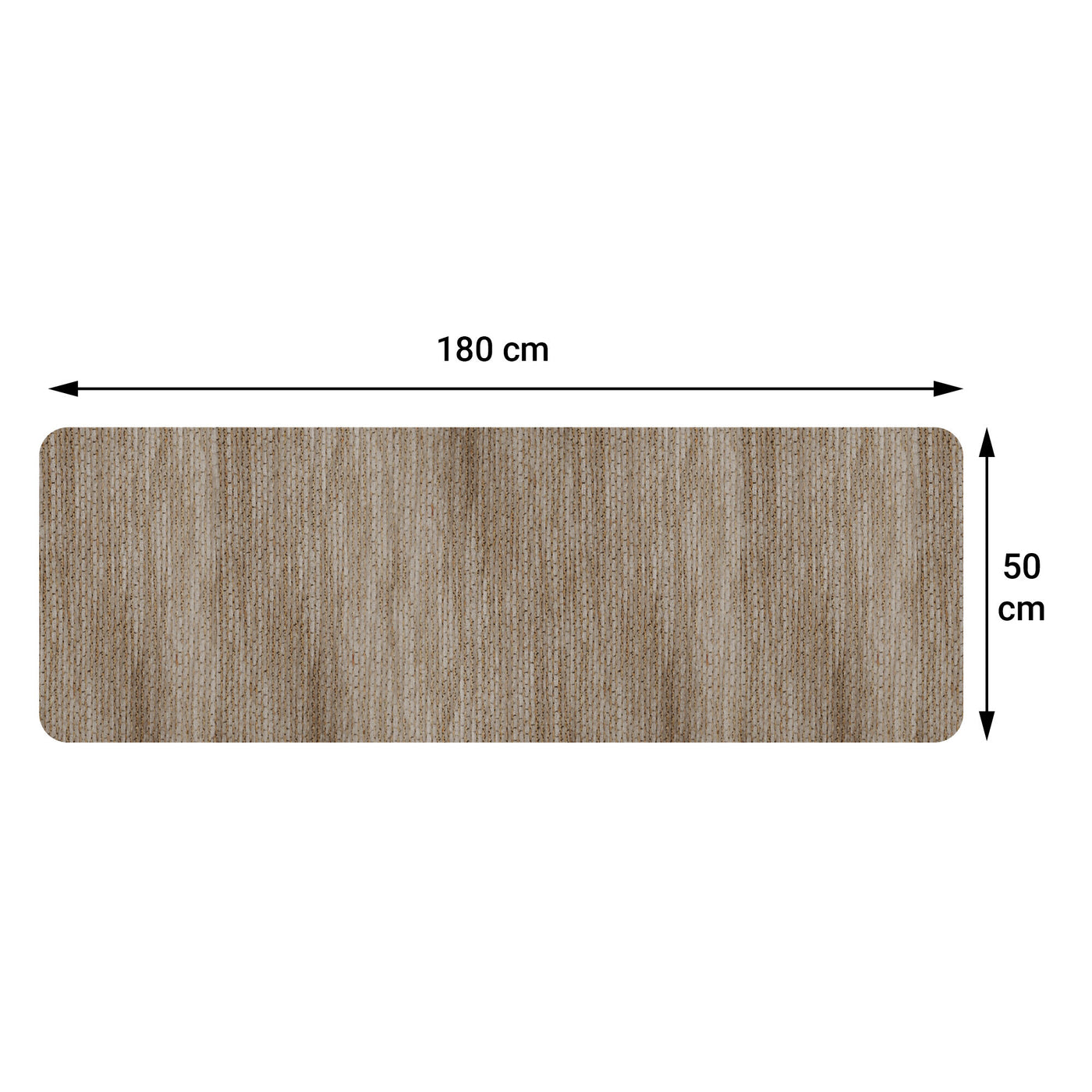 Soave dove-grey rug, 50x180 cm