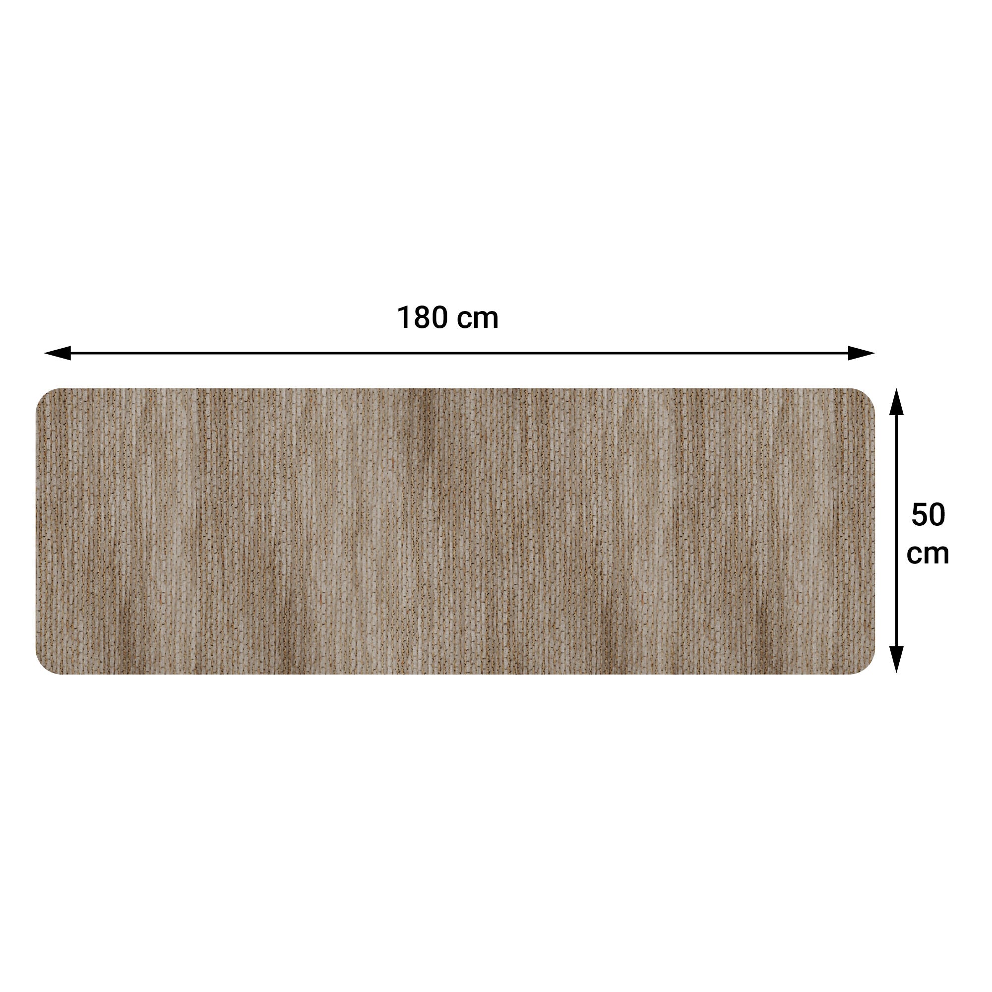 Soave dove-grey rug, 50x180 cm