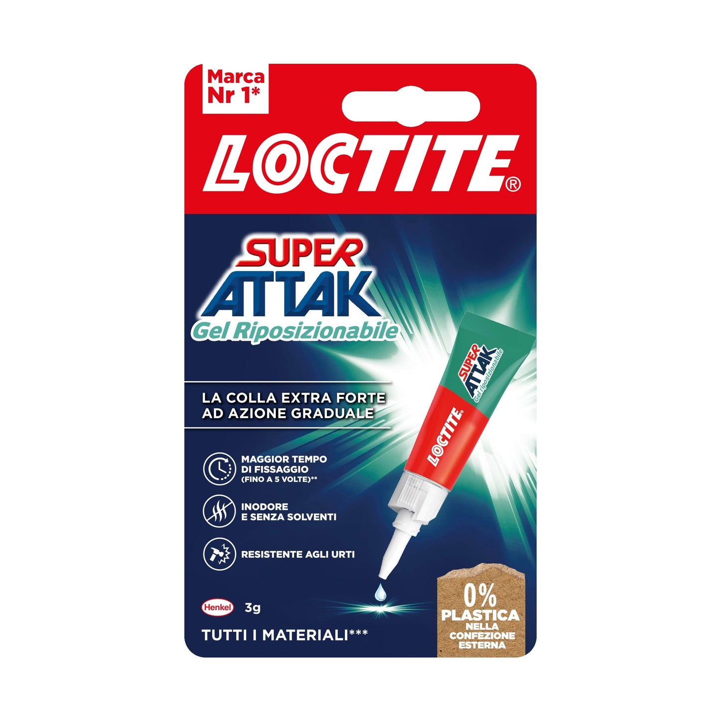 Bricocenter SUPER ATTAK POWER EASY INSTANT GLUE 3 GR