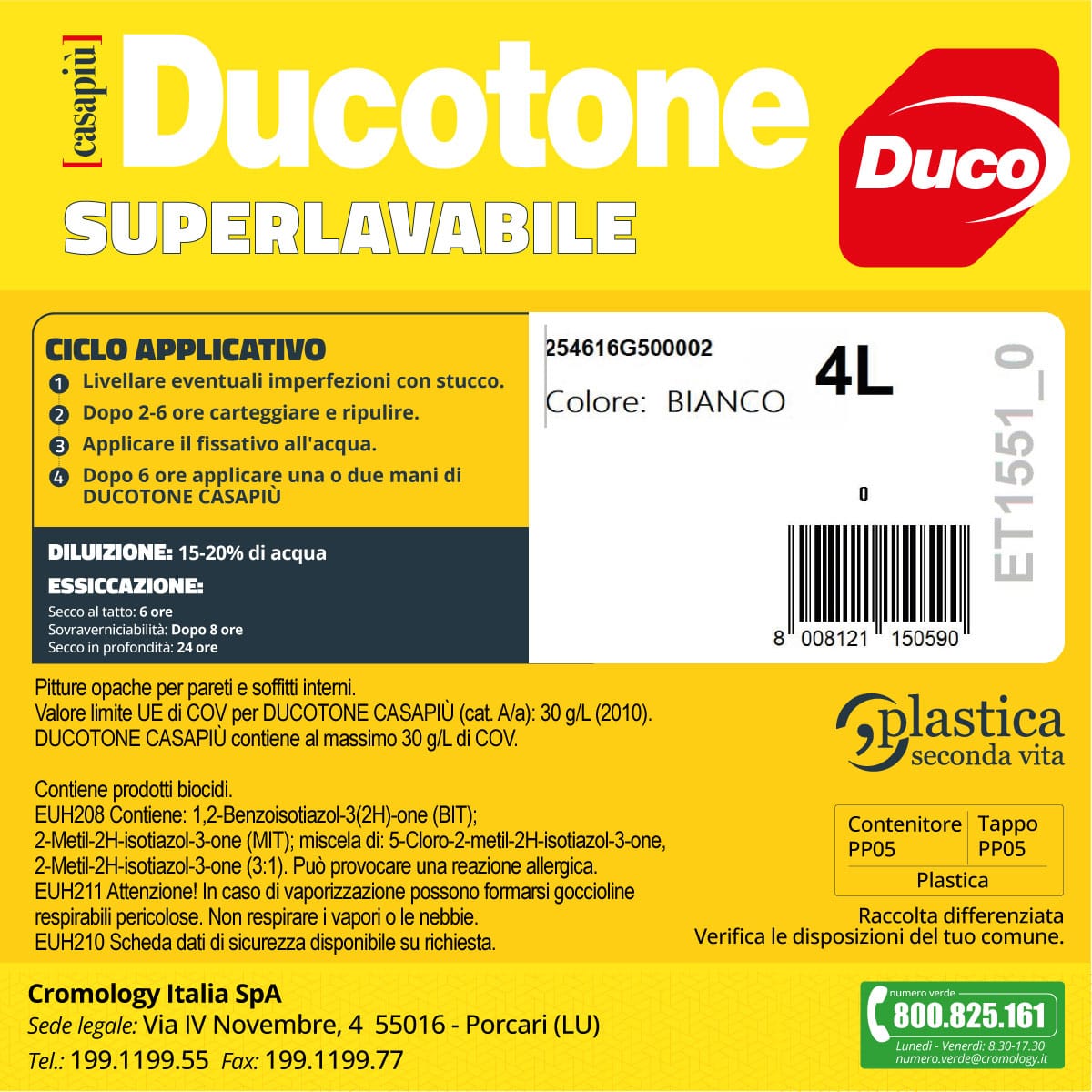 Bricocenter DUCOTONE SUPERWASHABLE WHITE PAINT 4LT