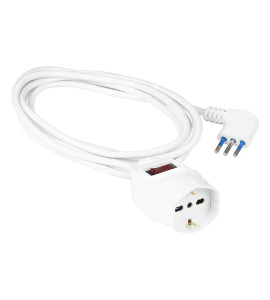 Extension cable 5mt plug 10A socket Universaleb