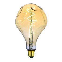 AMBER PEAR DECORATIVE BULB E27=6W WARM LIGHT DIMMABLE
