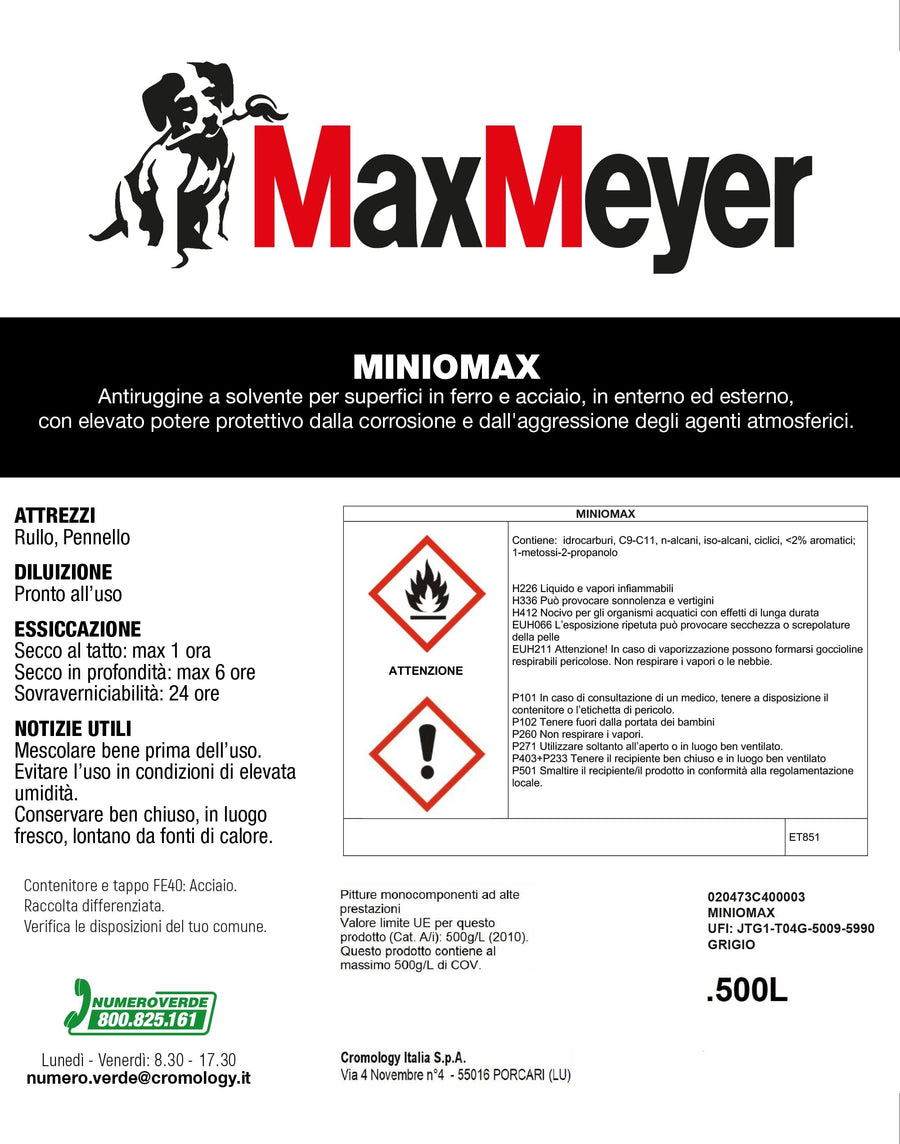 Bricocenter IMAX GREY SOLVENT ANTI-RUST PRIMER 500ML