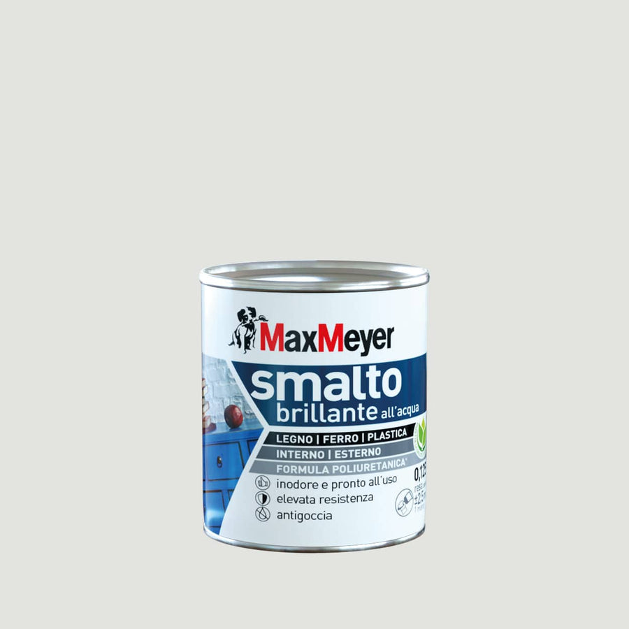 Bricocenter BRILLIANT ICE-WHITE POLYURETHANE WATER ENAMEL 125 ML