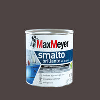 HIGH-GLOSS BROWN POLYURETHANE WATER-BASED ENAMEL 750 ML