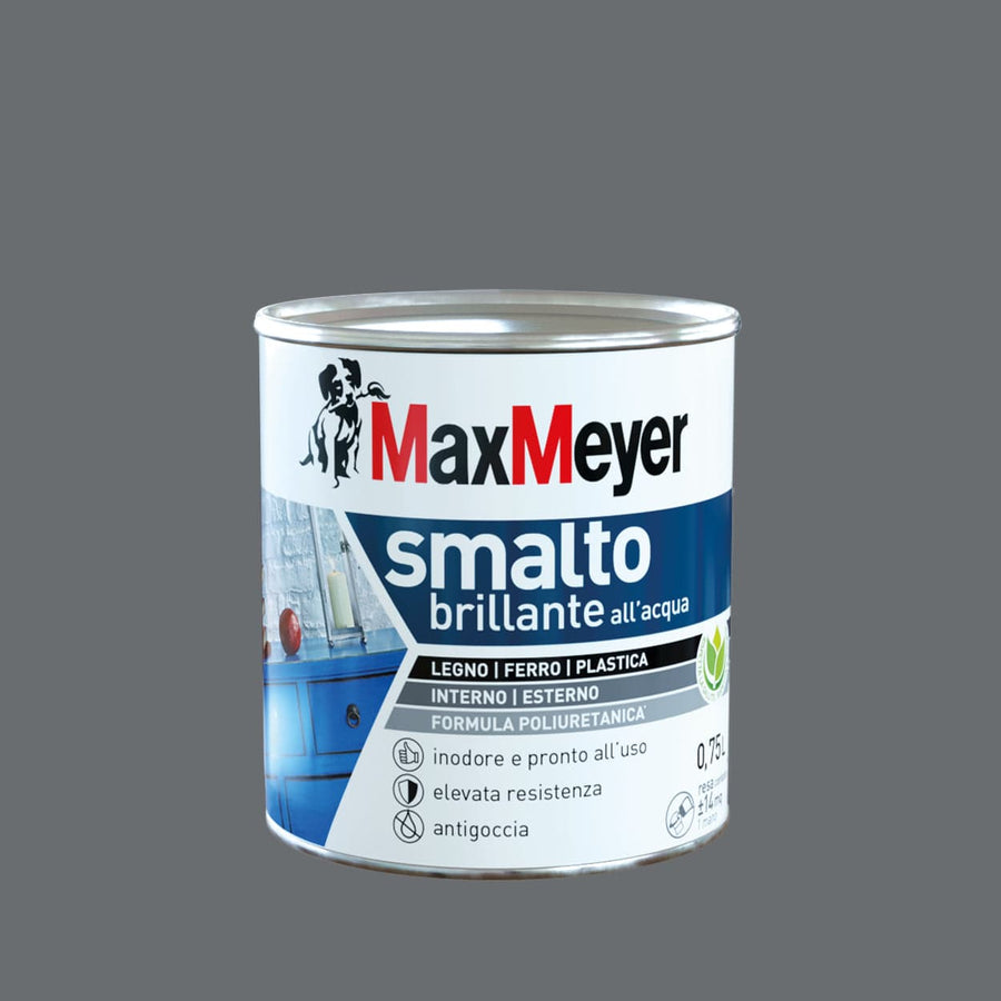 Bricocenter 750 ML BRILLIANT SMOKE-GREY POLYURETHANE WATER ENAMEL