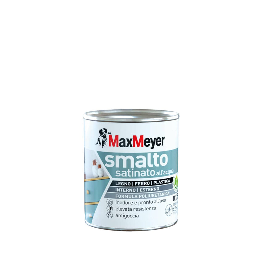 Bricocenter SATIN DOVE GREY POLYURETHANE WATER ENAMEL 125 ML