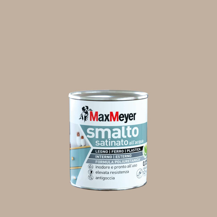 Bricocenter SATIN DOVE GREY POLYURETHANE WATER ENAMEL 125 ML