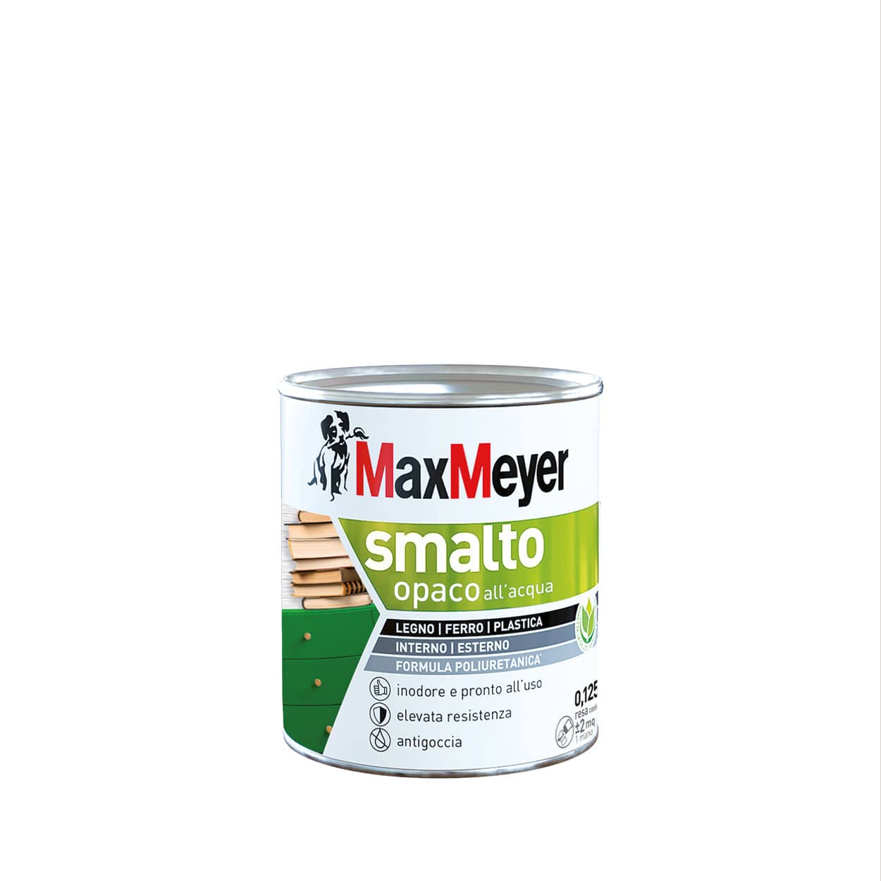 Bricocenter POLYURETHANE WATER-BASED ENAMEL BROWN MATT 125 ML