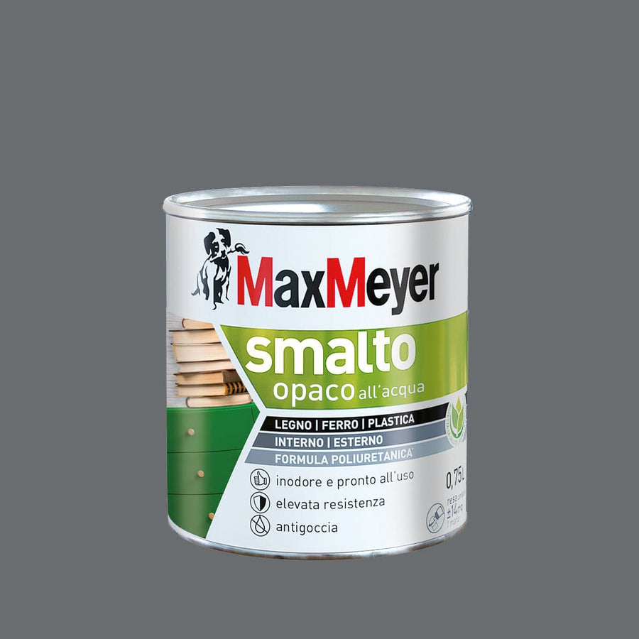 Bricocenter WATER-BASED POLYURETHANE ENAMEL MATT SMOKE GREY 750 ML