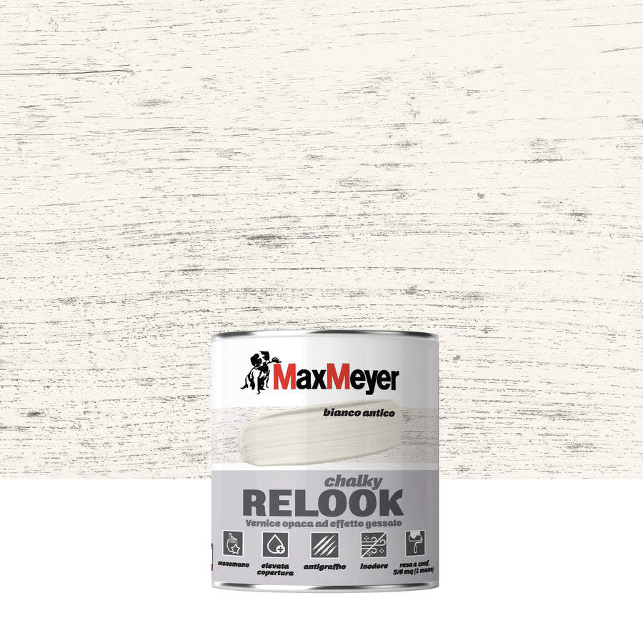 CHALKY WHITE ANTIQUE RELOOK WATERBORNE WOOD GLAZE 500ML