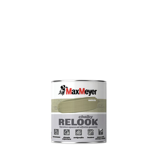 RELOOK SAGE GREEN CHALKY WATERBORNE WOOD GLAZE 500ML