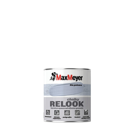 CHALKY BLUE POWDER RELOOK WATERBORNE WOOD GLAZE 500ML