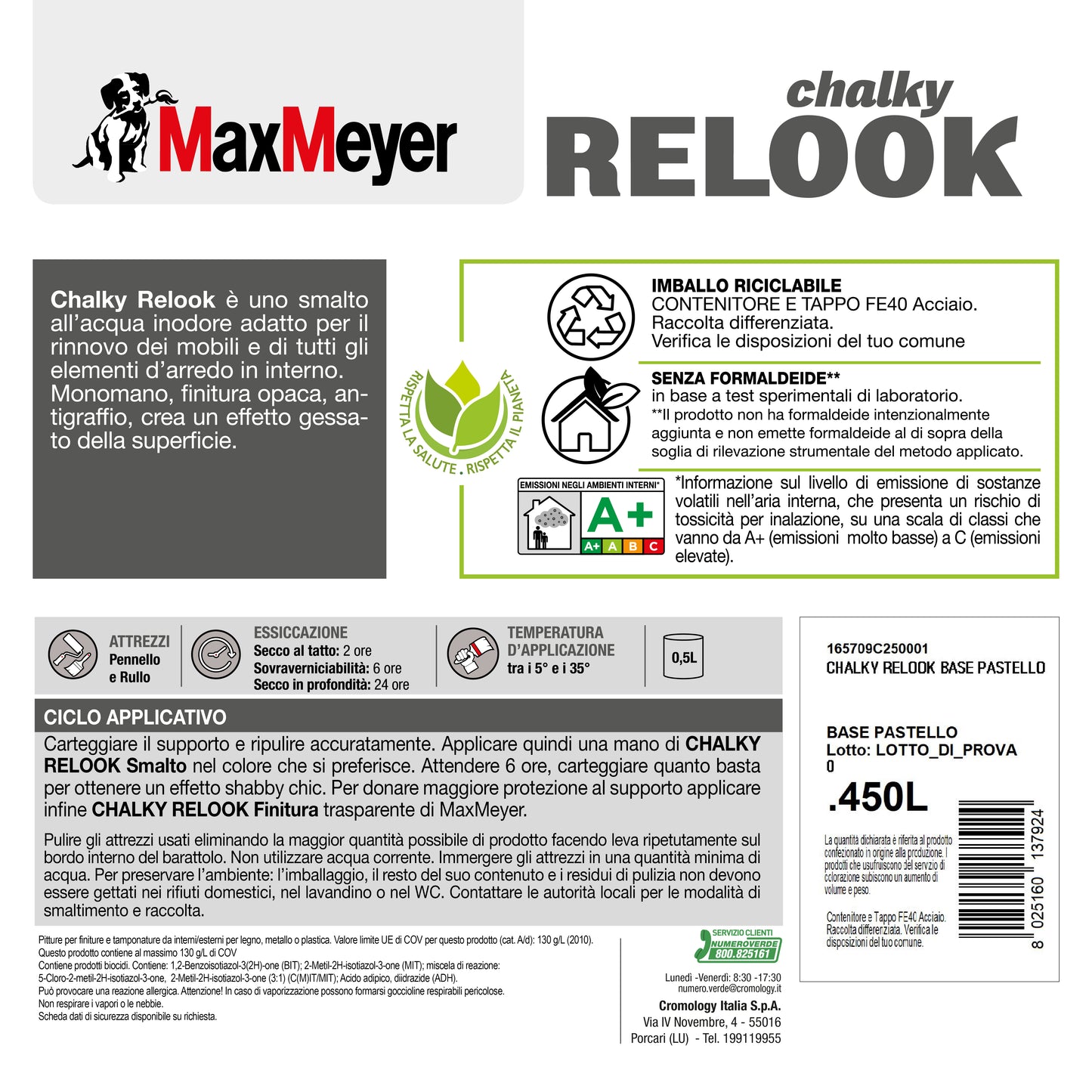 BASE COAT WATERBORNE WOOD GLAZE CHALKY RELOOK PASTEL 0.45LT
