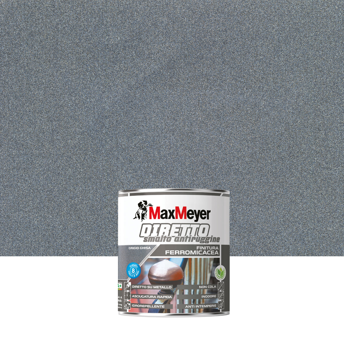 Ferromicaceous grey cast iron rust-proof water-based enamel 0.75lt