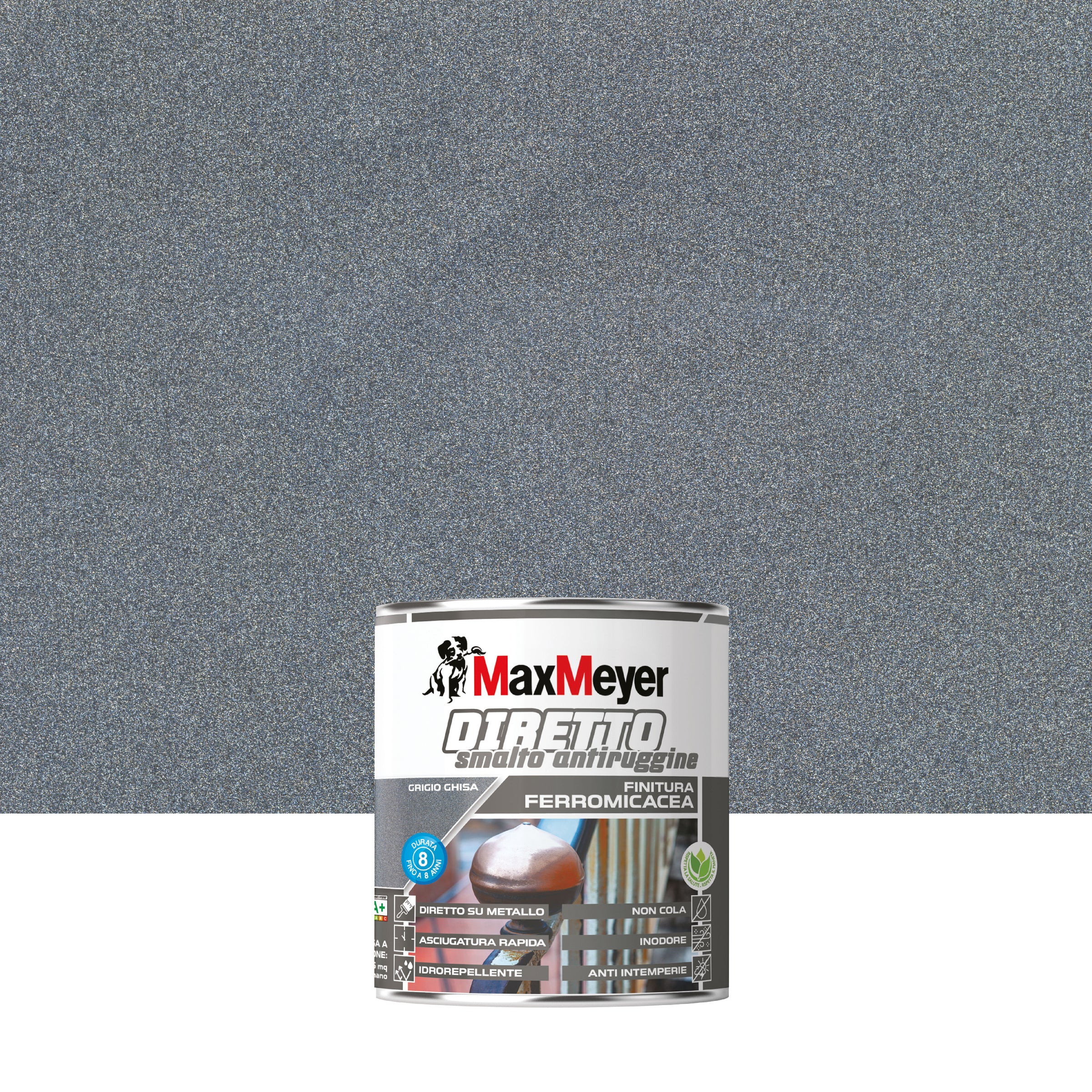 Ferromicaceous grey cast iron rust-proof water-based enamel 0.75lt