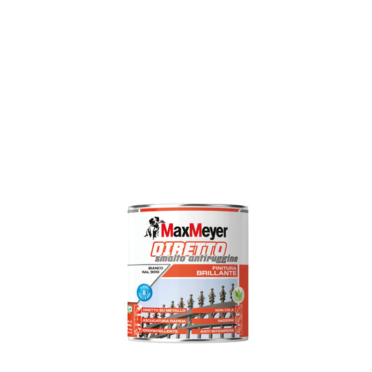 Glossy pearl white water-based anti-rust enamel R1013, 750ml