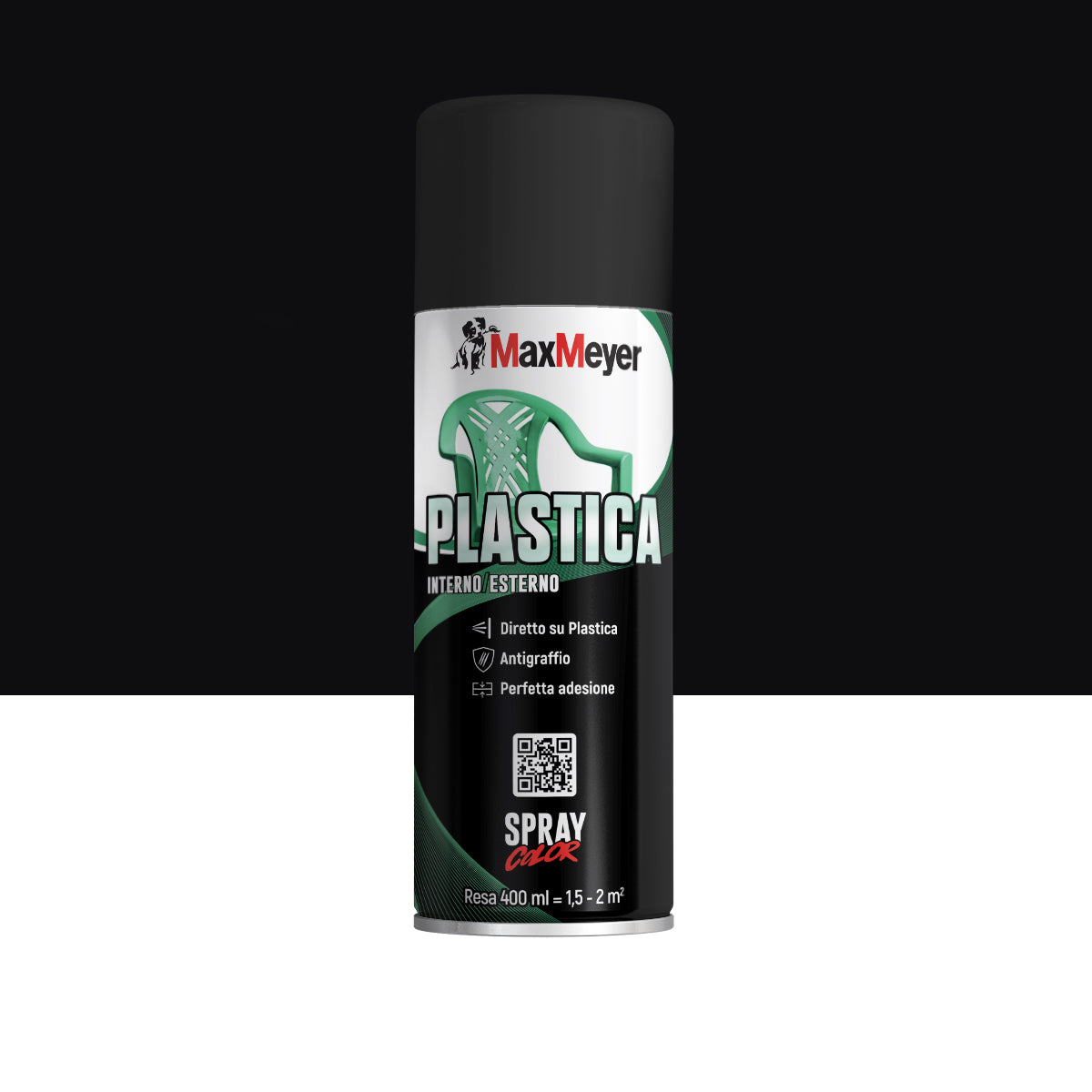 BLACK PLASTIC SPRAY R9005 400ML