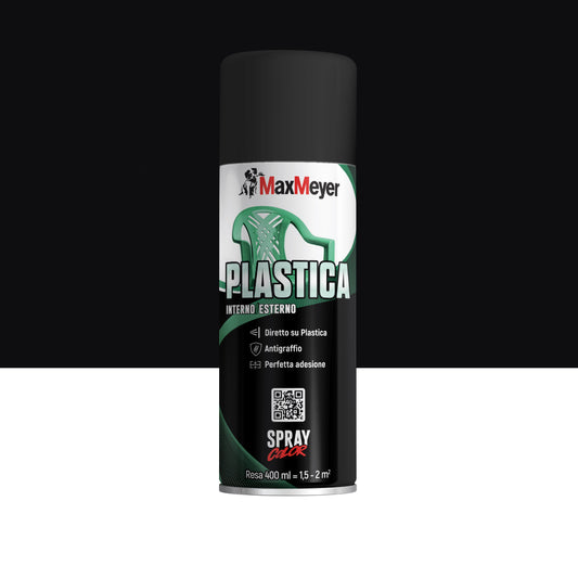 BLACK PLASTIC SPRAY R9005 400ML