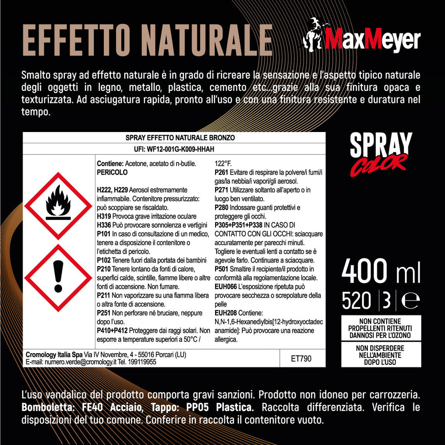 BRONZE NATURAL EFFECT SPRAY 400ML