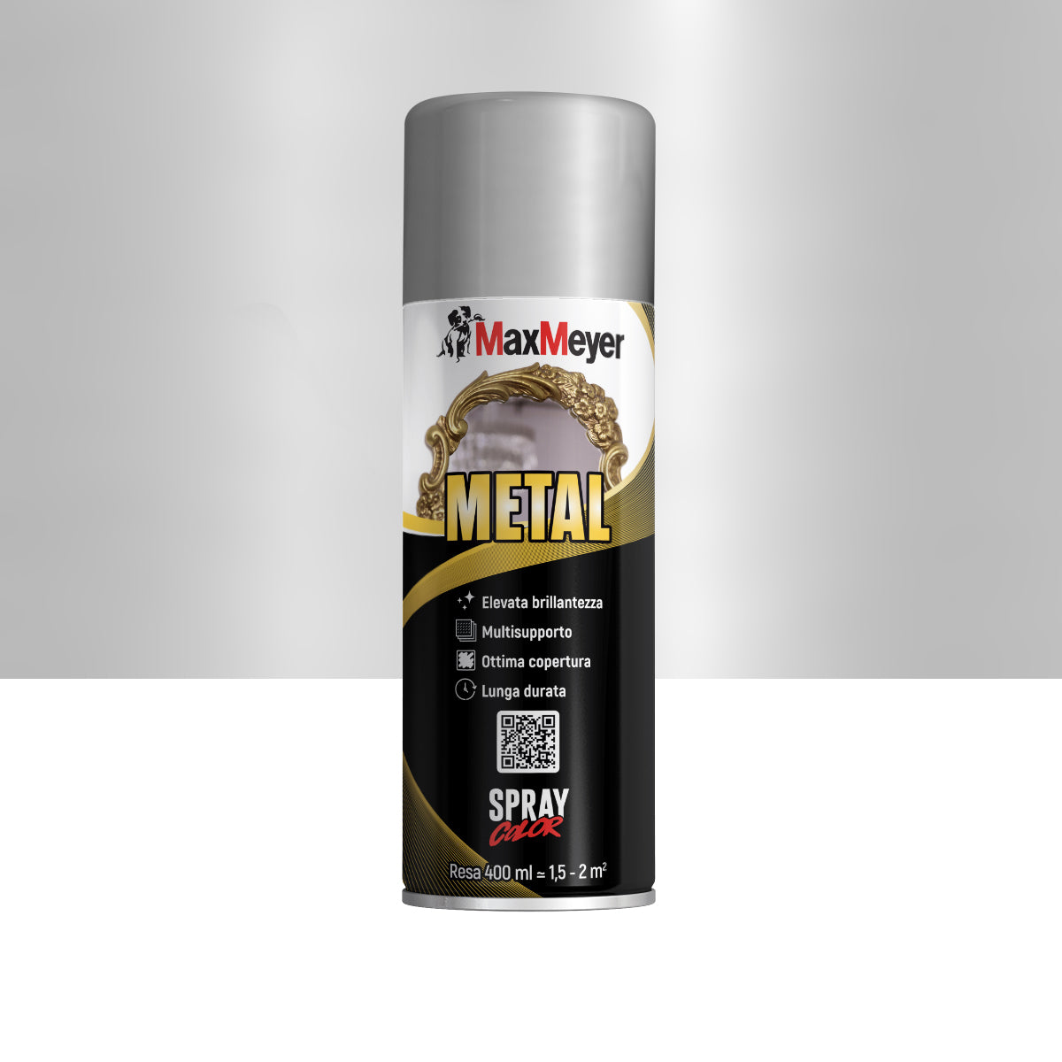 SILVER CHROME METAL SPRAY 400ML
