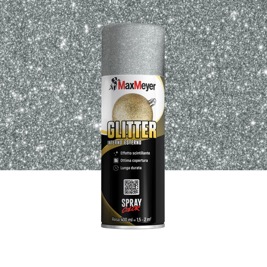 SILVER GLITTER SPRAY 400ML