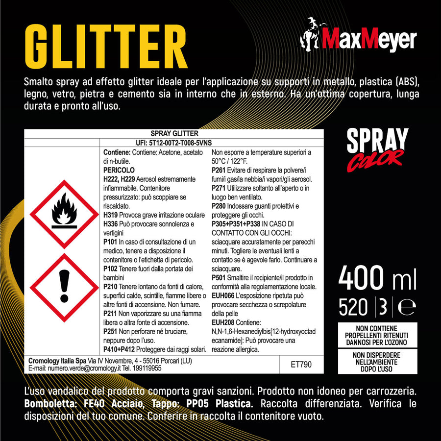 SILVER GLITTER SPRAY 400ML