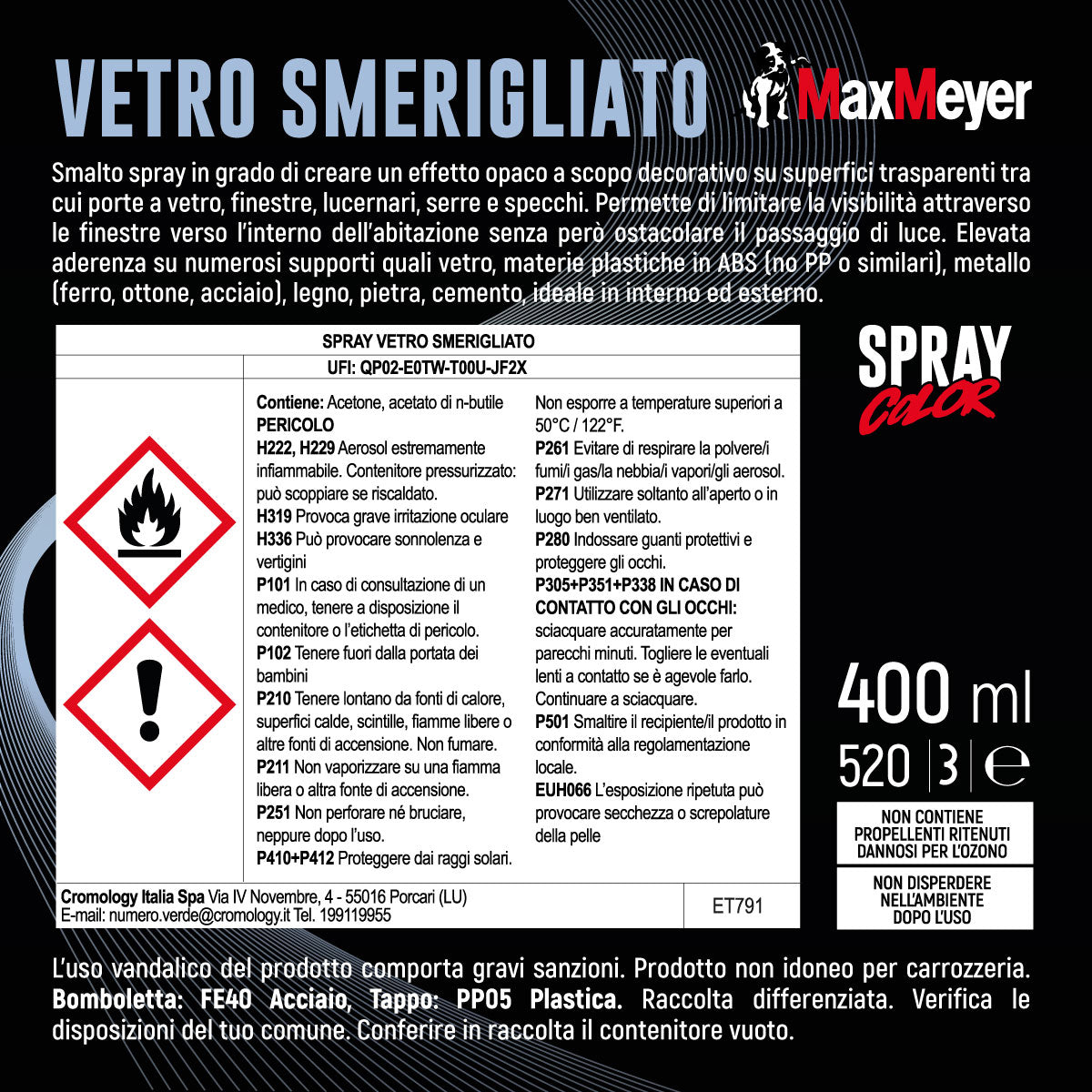 WHITE FROSTED GLASS SPRAY 400ML