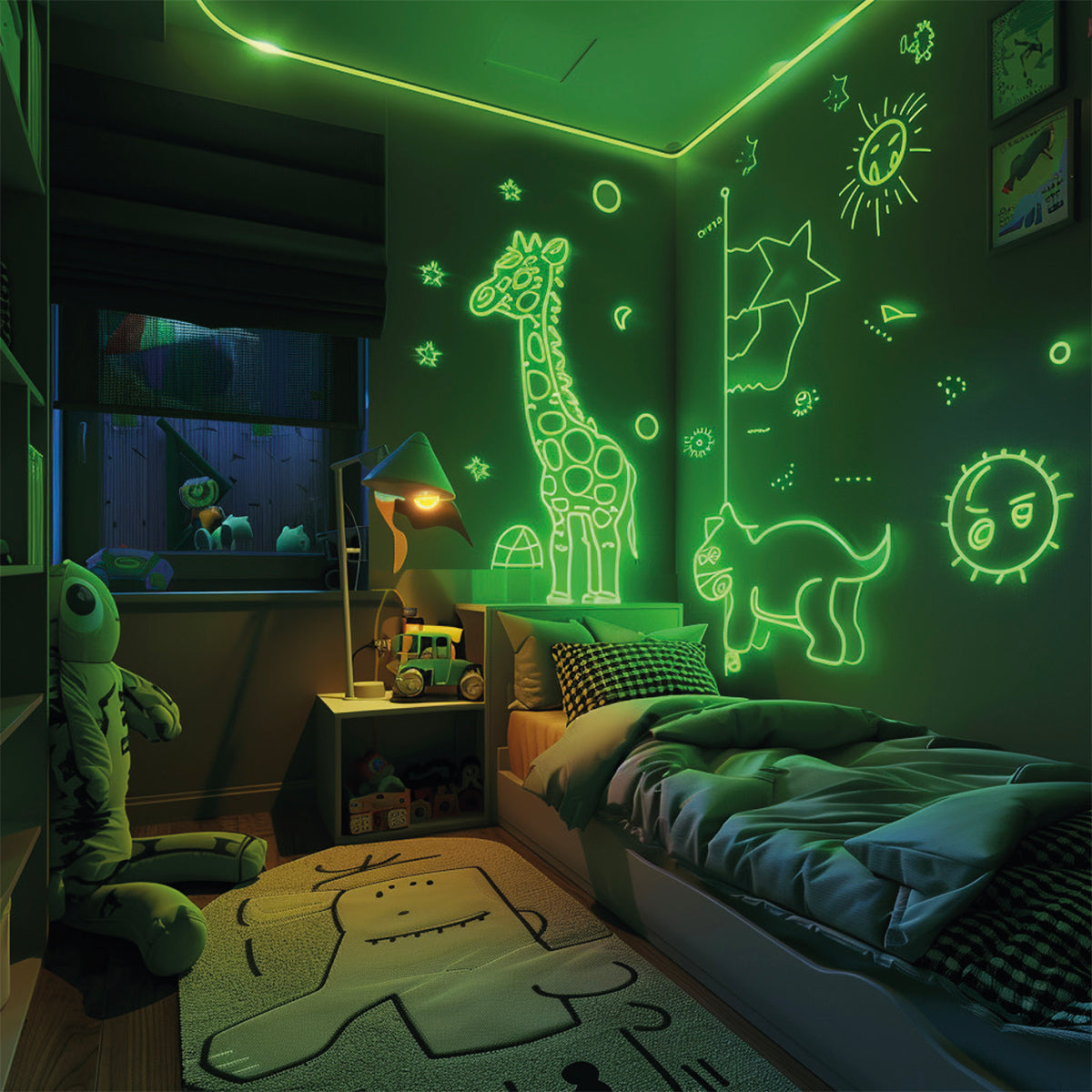 GREEN PHOSPHORESCENT SPRAY 400ML