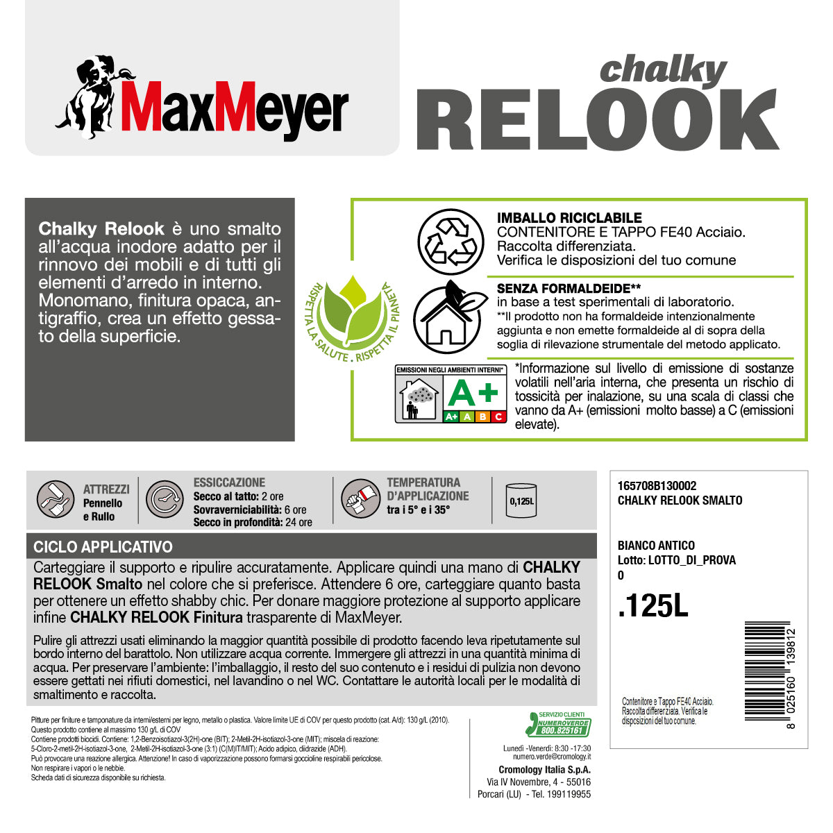 CHALKY ANTIQUE WHITE RELOOK WATERBORNE WOOD GLAZE 125ML