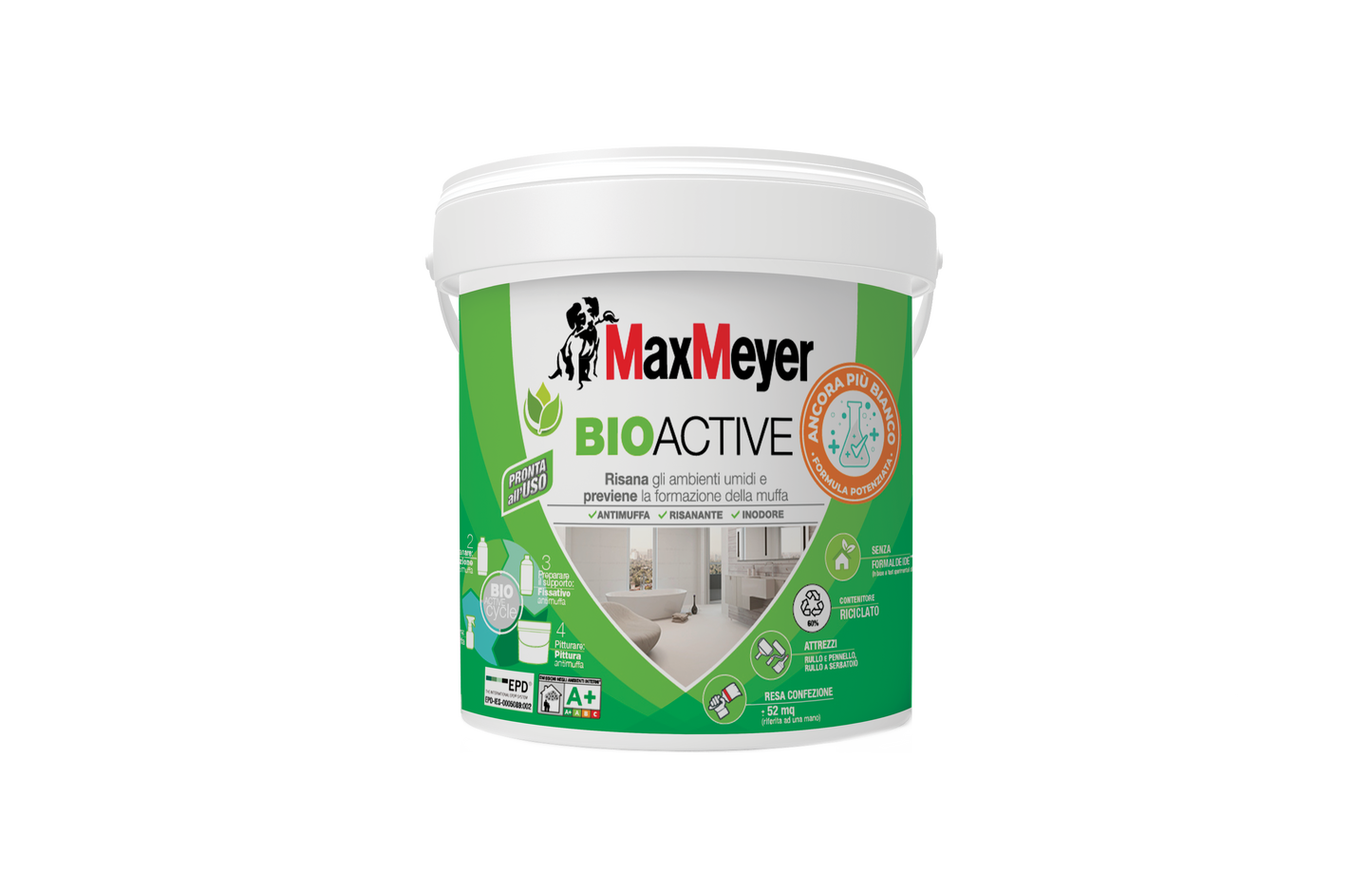 BIOACTIVE ANTI-MOLD WHITE PAINT A+ 4LT