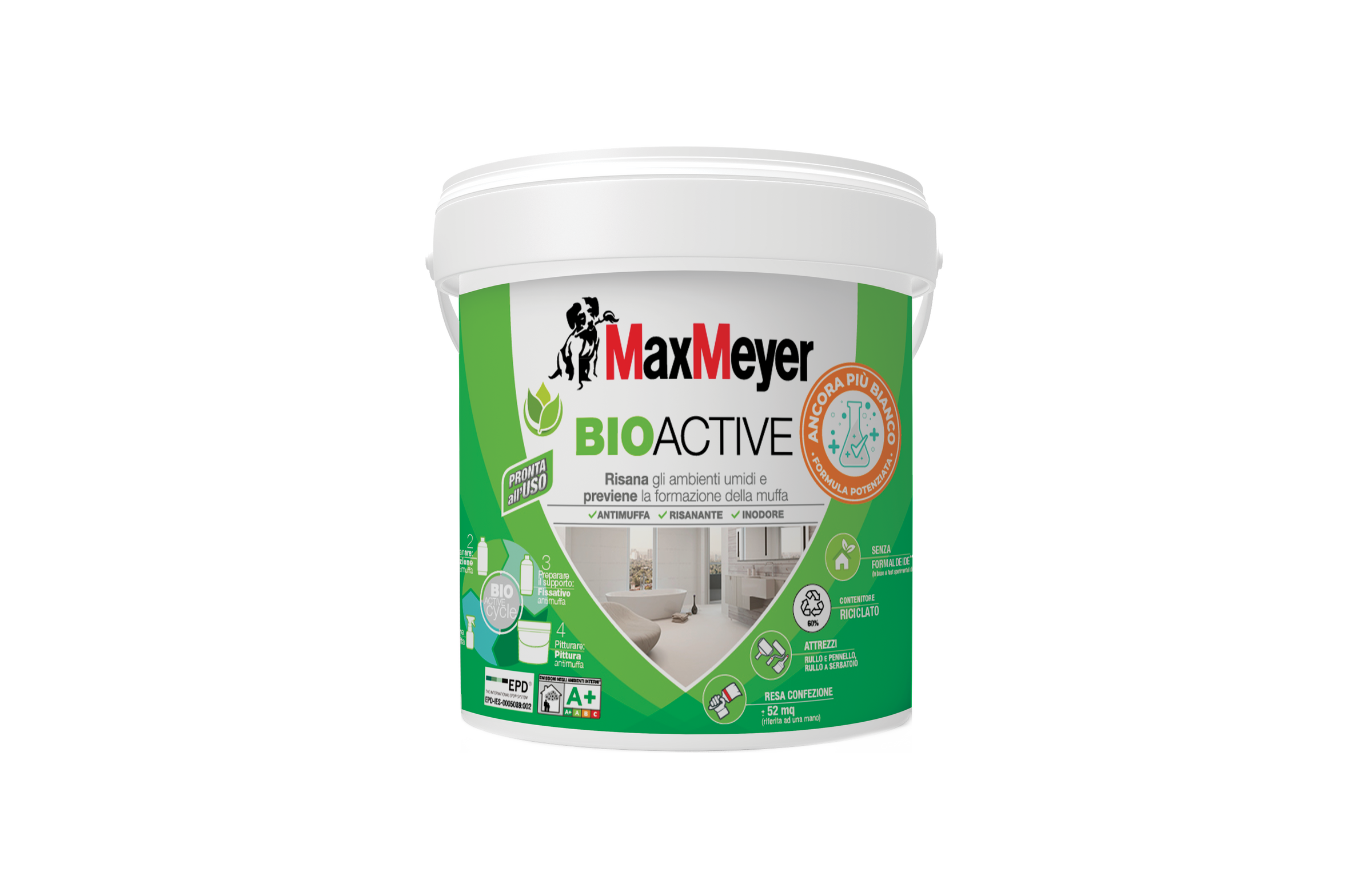 BIOACTIVE ANTI-MOLD WHITE PAINT A+ 4LT