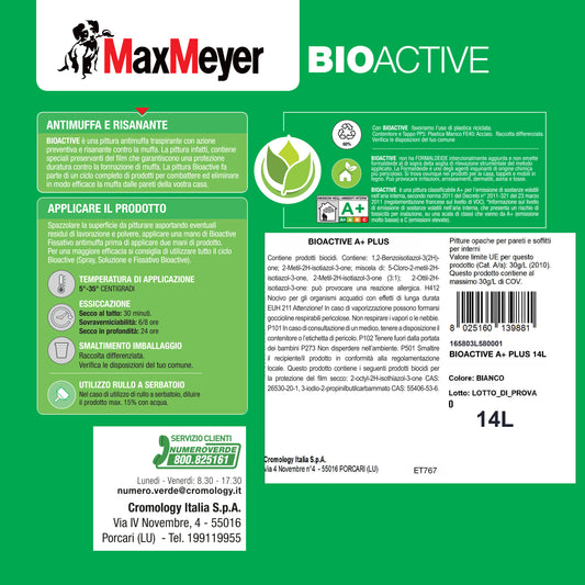 BIOACTIVE ANTI-MOLD WHITE PAINT A+ 14LT