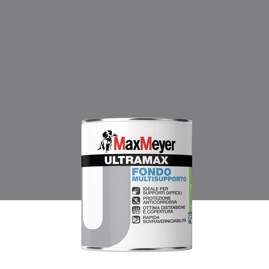 Ultramax Grey Water-Based Primer for Difficult Surfaces, 750 ml