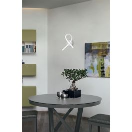 SILVER ALUMINUM BUTTERFLY WALL SCONCE 32.5X11.5X19CM LED 11W CCT DIMMABLE