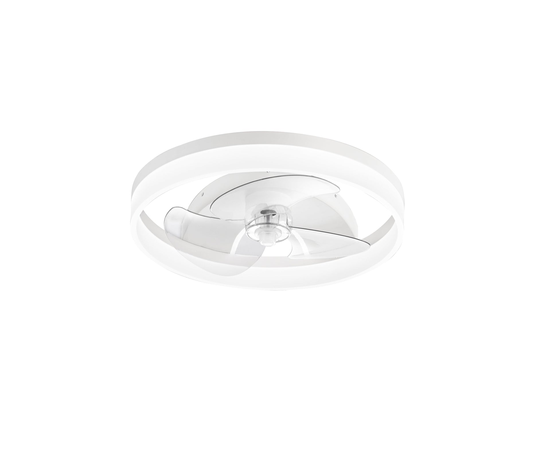 Bricocenter ESPERO CEILING LIGHT WITH FAN WHITE D50 CM LED 28W CCT WITH REMOTE CONTROL