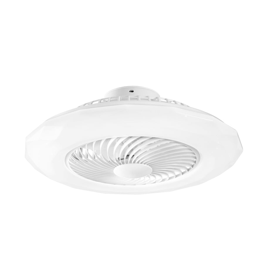 CEILING LIGHT WITH FAN SKYRON ACRYLIC WHITE D60 LED 40W CCT RGB SMART