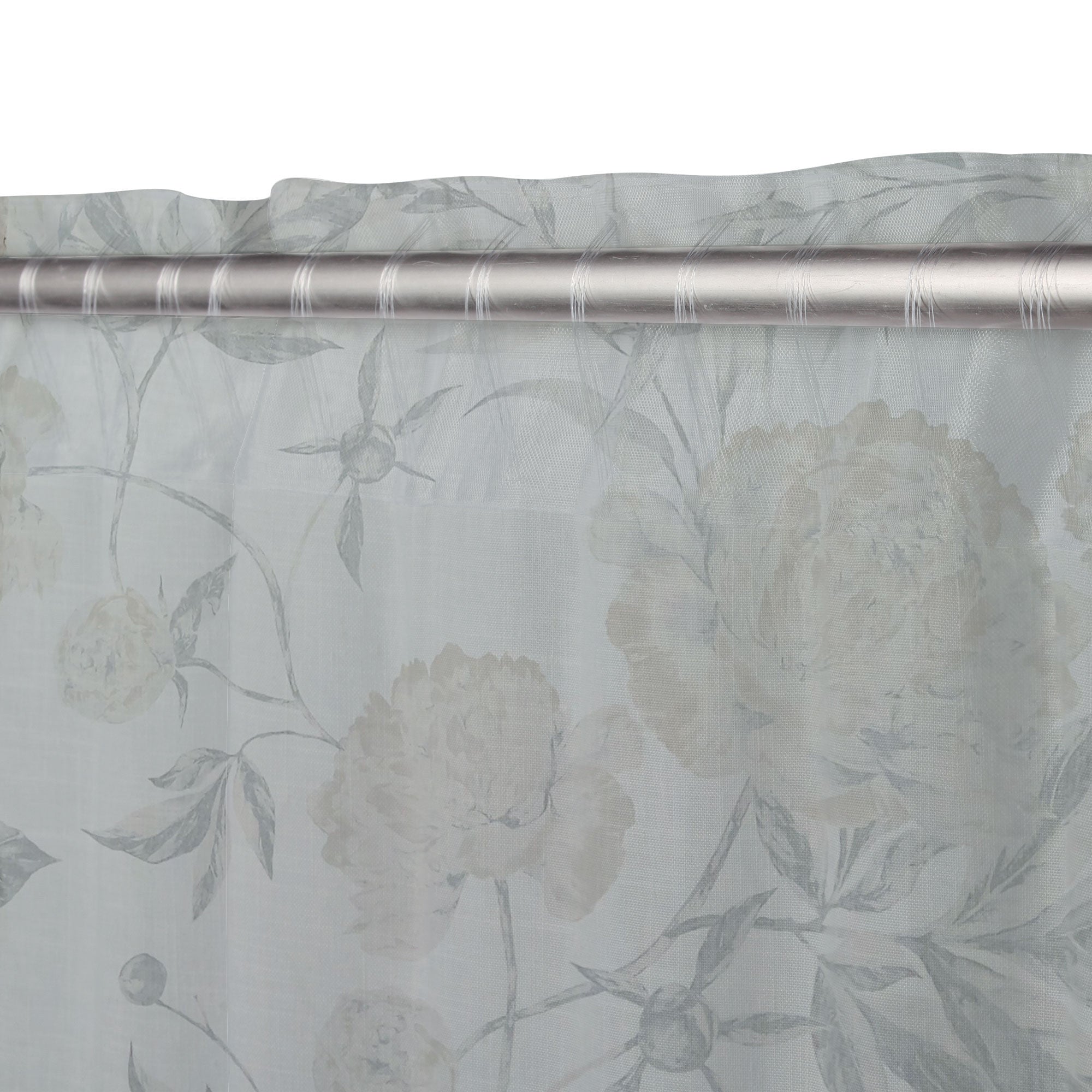BEIGE AND GREY CHIMERA FILTER CURTAIN 140X290CM WITH CONCEALED HANGING LOOP