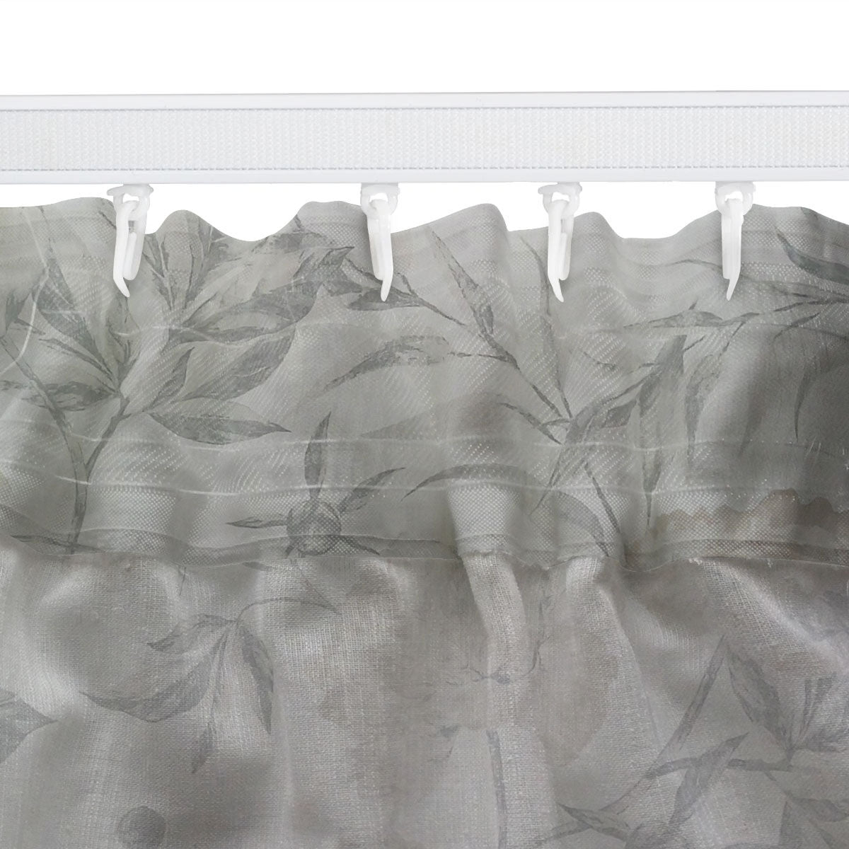 BEIGE AND GREY CHIMERA FILTER CURTAIN 140X290CM WITH CONCEALED HANGING LOOP