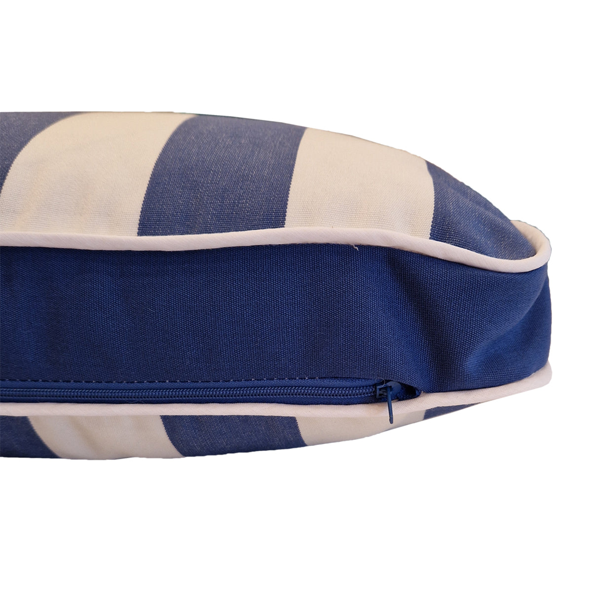 FUTON DRALON CUSHION 60x60 RIGA WHITE AND BLUE