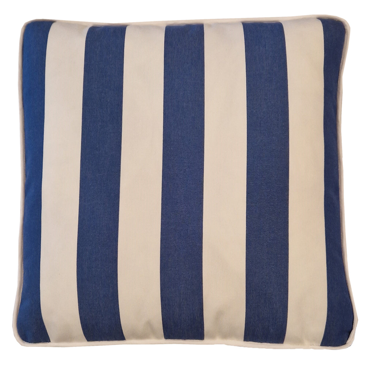 FUTON DRALON CUSHION 60x60 RIGA WHITE AND BLUE