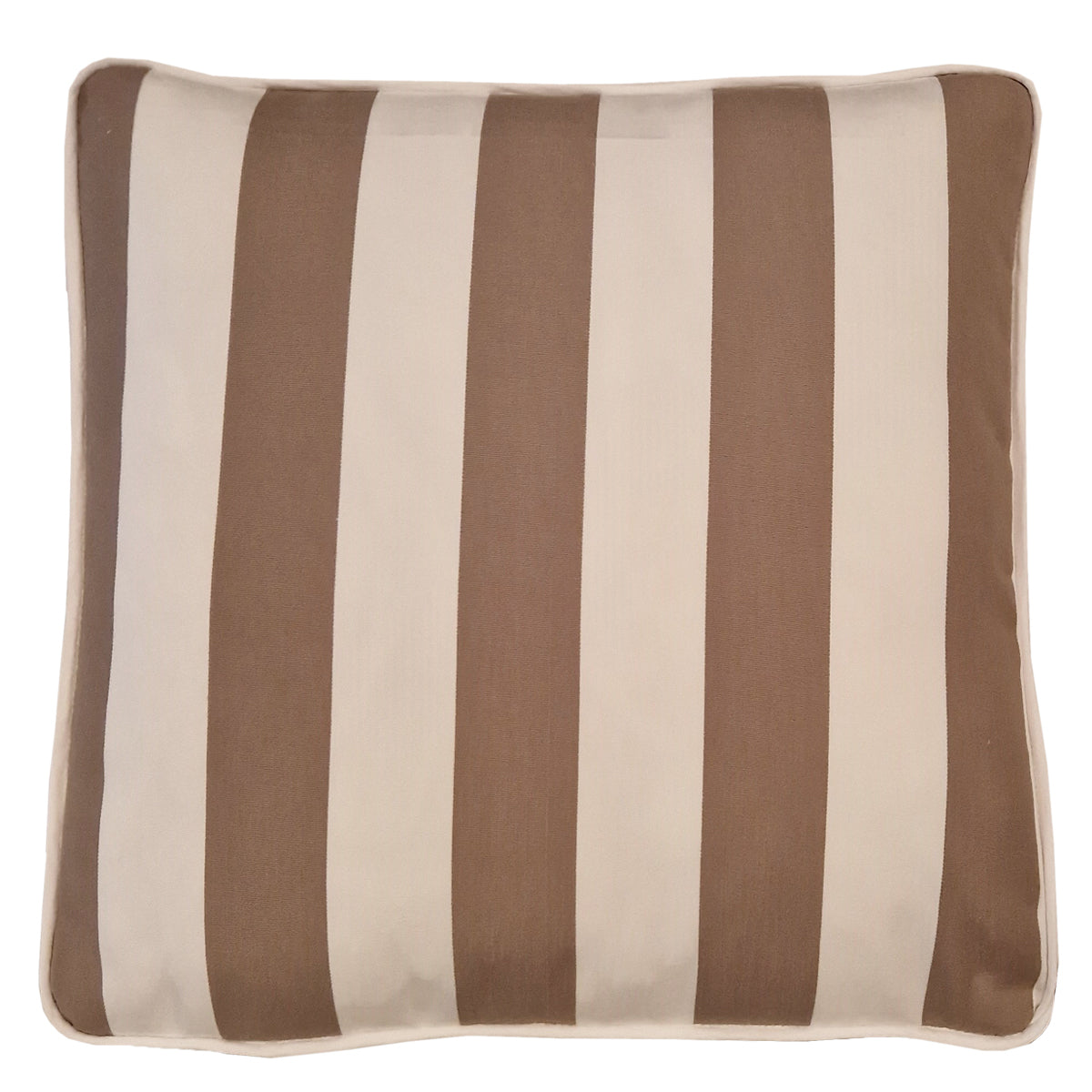 DRALON FUTON CUSHION 60X60 WHITE AND BROWN ROW