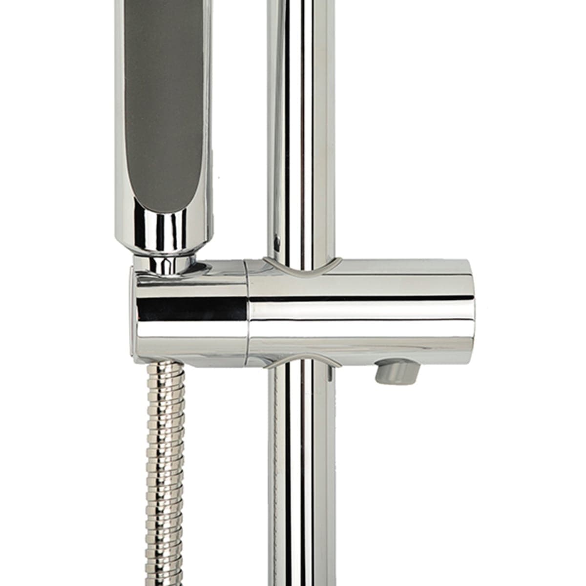 Bricocenter SHOWER WALLBAR WITH 5-JET HAND SHOWER CHROME