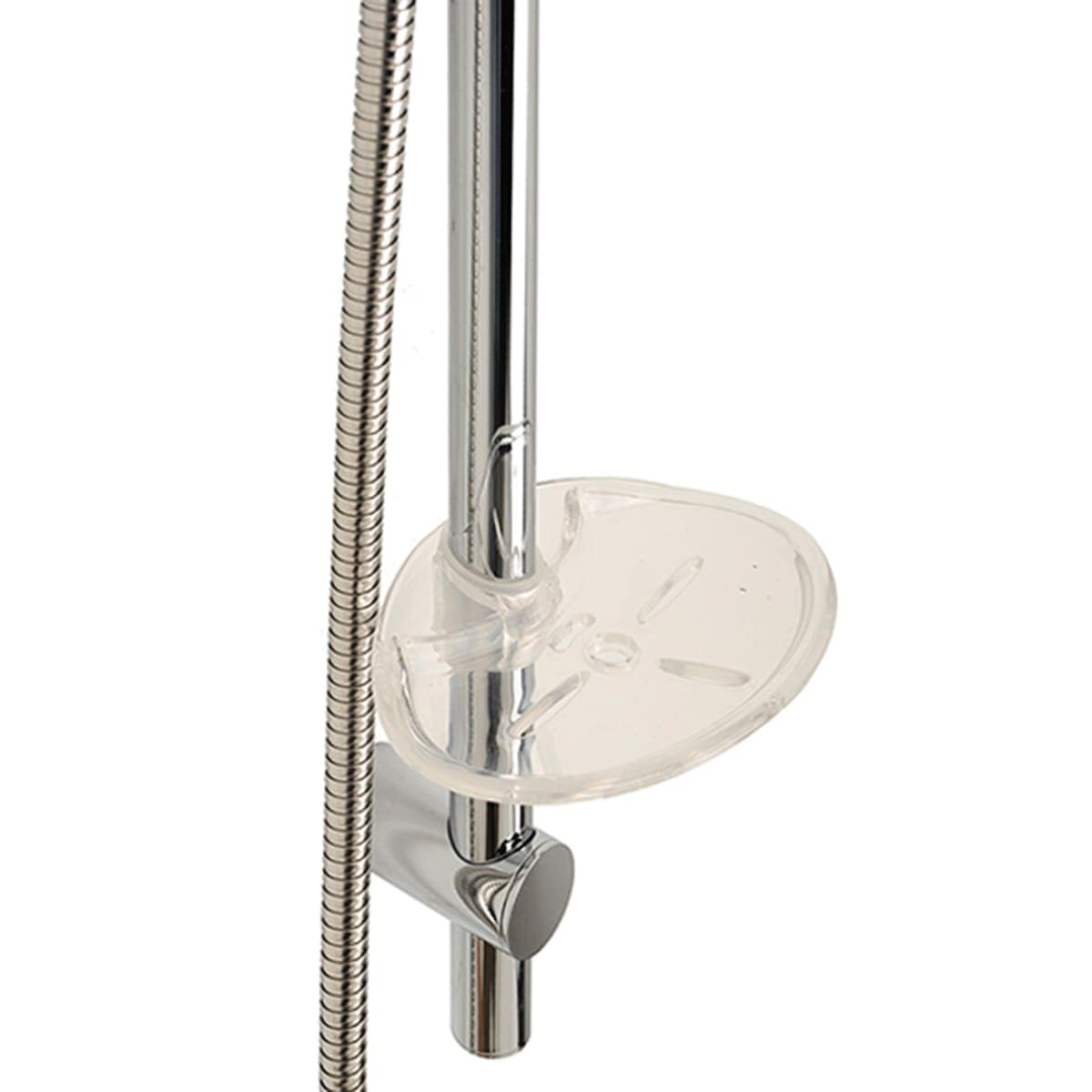 Bricocenter SHOWER WALLBAR WITH 5-JET HAND SHOWER CHROME