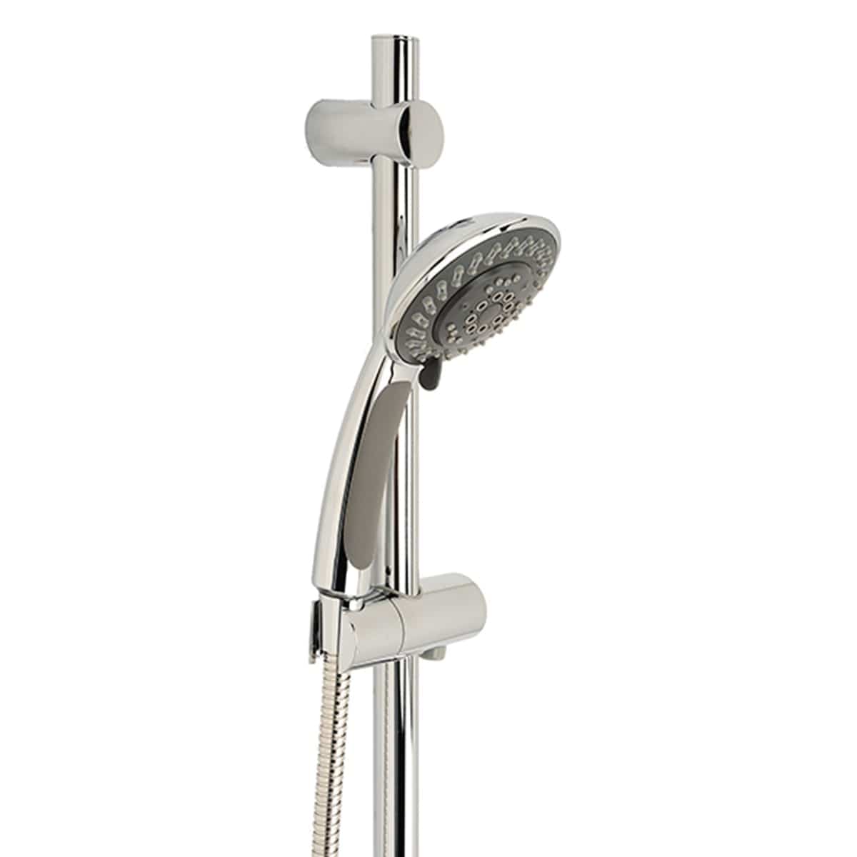 Bricocenter SHOWER WALLBAR WITH 5-JET HAND SHOWER CHROME