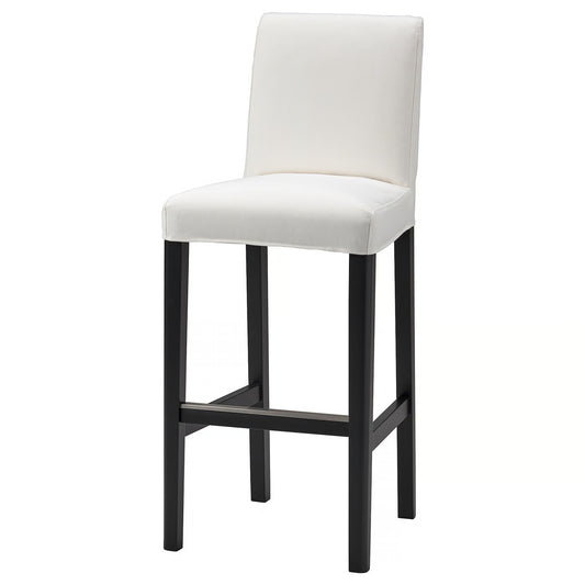 BERGMUND Cover for Bar Stool with Backrest, INSEROS White