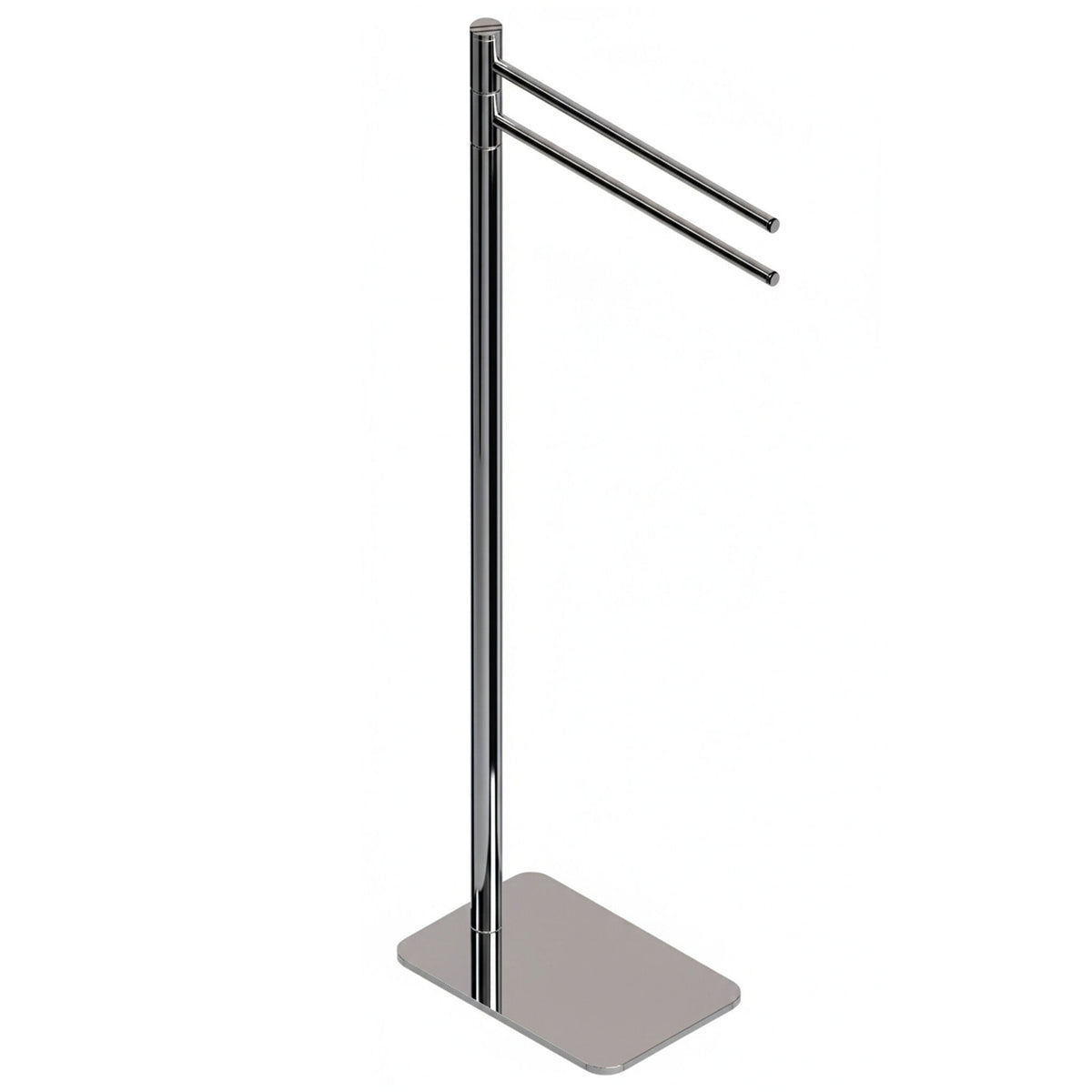 Piantana bagno oasi portasalviette cromo 2 bracci